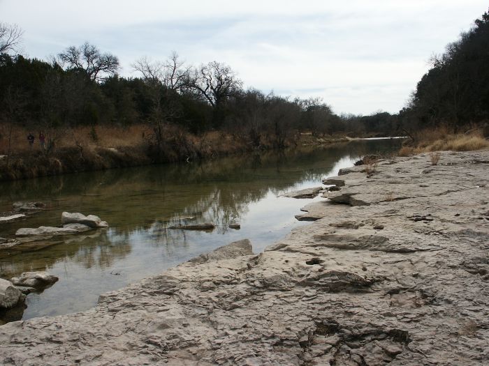 Cretacious Dinosaur Tracks near Glen Rose, Texas.