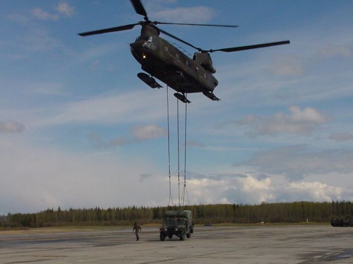 Boeing CH-47D helicopter - Alaska.