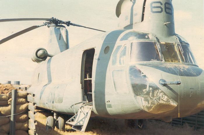 66-00066 at 179th ASHC ramp area at Pleiku in late 1967 or early 1968.