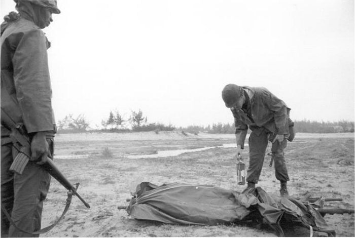 66-19032 at the crash site in the Republic of Vietnam.