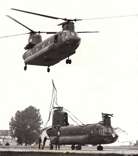 66-19049 carried by 68-15863 to the Port of Bremerhaven, West Germany, circa 1973.