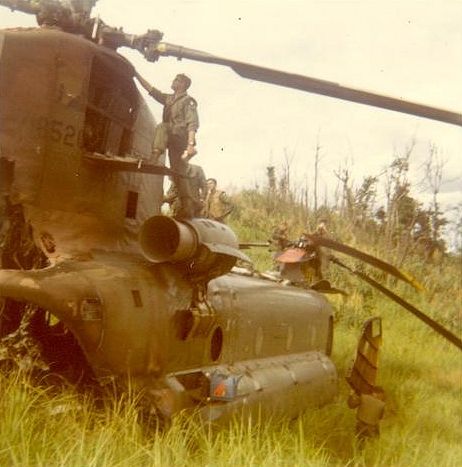 Boeing CH-47C 67-18526 - An RPG hit in Vietnam.