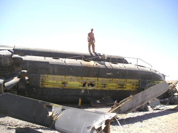 The final resting spot of 88-00098 in Iraq, 30 August 2003.