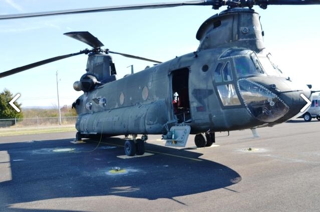 CH-47D Chinook helicopter 89-00138 sitting at Madison Executive Airport (KMDQ), Meridianville, Alabama, during the auction process as it went up for sale to the highest bidder on the commercial market.