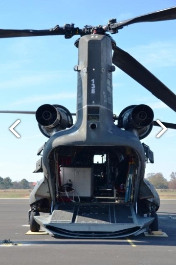 CH-47D Chinook helicopter 89-00138 sitting at Madison Executive Airport (KMDQ), Meridianville, Alabama, during the auction process as it went up for sale to the highest bidder on the commercial market.