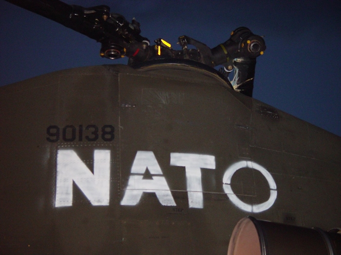 6 July 2002: Sitting in the grass at Camp Bondsteel, Serbia, this photograph shows 89-00138 shortly after the accident.
