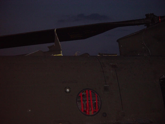 6 July 2002: Sitting in the grass at Camp Bondsteel, Serbia, this photograph shows 89-00138 shortly after the accident.