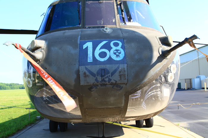 CH-47D Chinook helicopter 89-00168 resting on the ramp at Summit Airport, Middletown, Delaware.