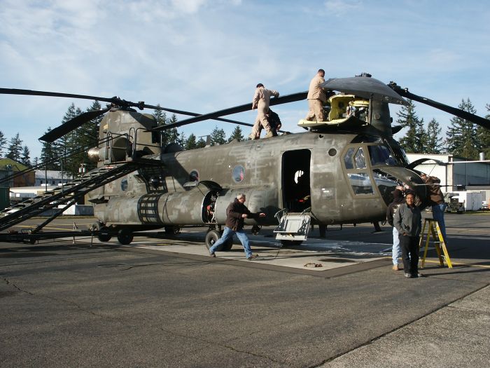 December 2008: 89-00170 nearing RESET completion by Lear-Seigler Incorporated (LSI) at Fort Lewis, Washington.