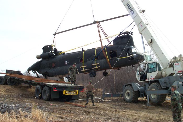 90-00183 at the crash site in Alaska.