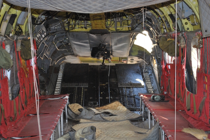 CH-47D Chinook helicopter 90-00192 at the crash site in Afghanistan, October 2011.