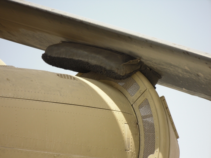 13 June 2009: 06-08720 on the flight line after the aft droop failure.