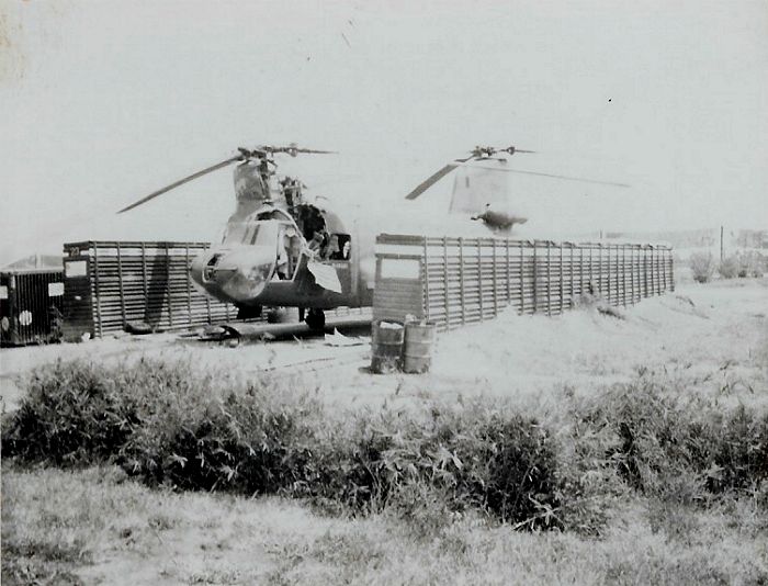 Damaged 242nd ASHC Chinook.