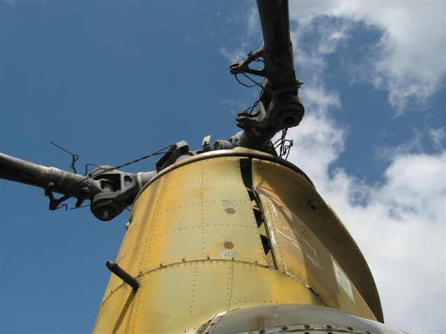 Derelict CH-47A Chinook helicopter in Vietnam.