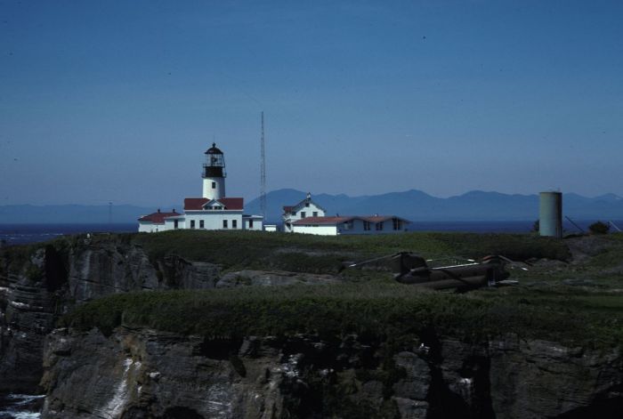 An A model Chinook supports the United States Coast Guard on Tatoosh Island in Washington State.