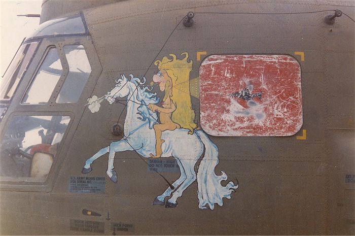 Nose Art from the 132nd Assault Support Helicopter Company (ASHC) - "Hercules", from their days in the Republic of Vietnam.