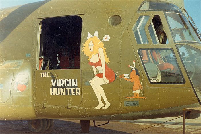 Nose Art from the 132nd Assault Support Helicopter Company (ASHC) - "Hercules", from their days in the Republic of Vietnam.